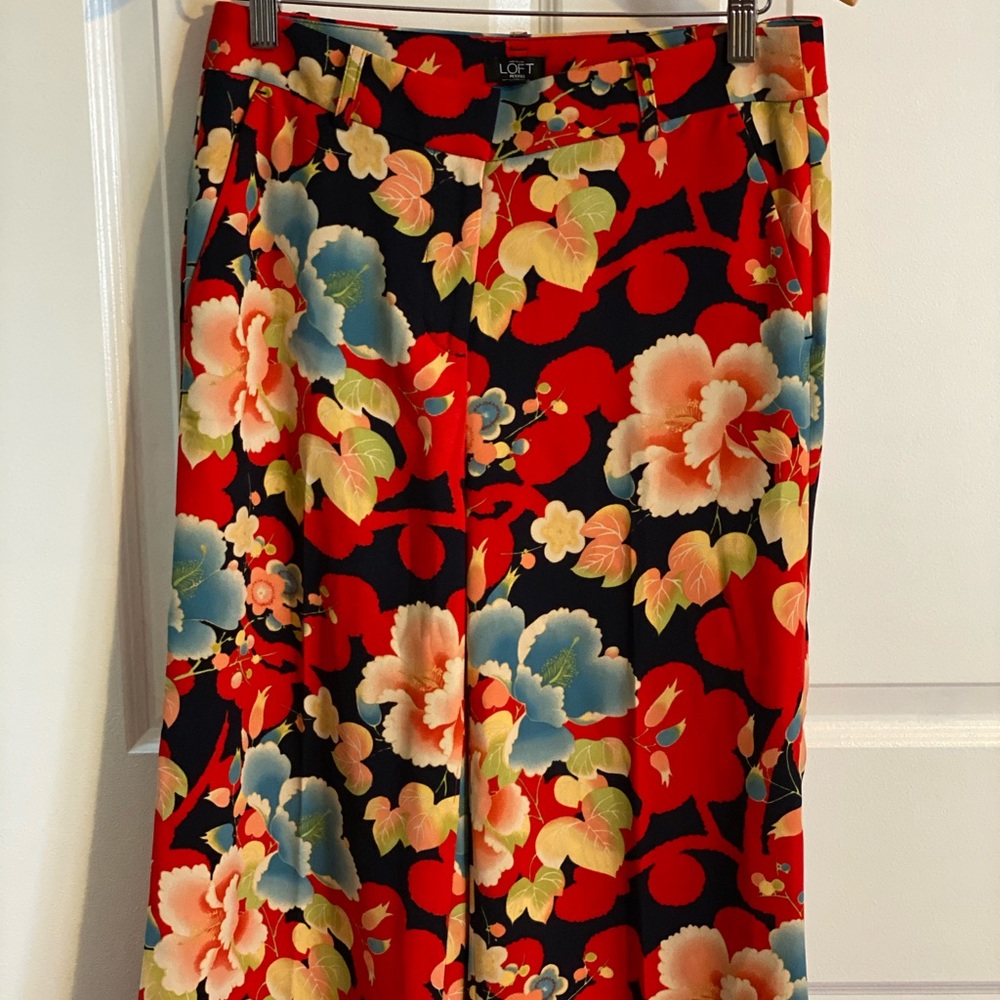Ann Taylor Loft High Waisted Floral Culottes